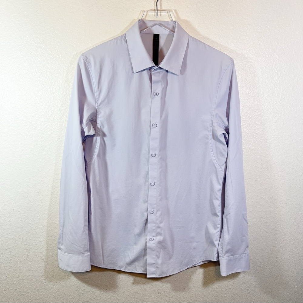 LULULEMON button down shirt light blue